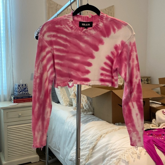 Distressed Tie Dye Top